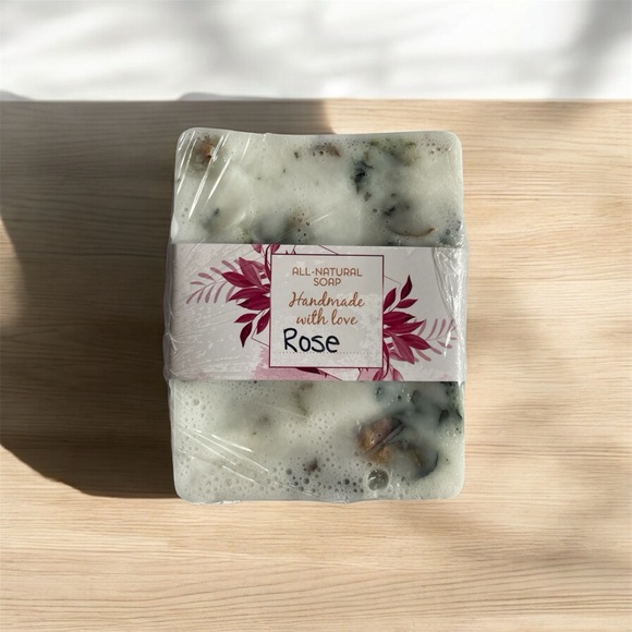 Hand Crafted Other - Rose Herbal Soap Bar 🧼 Hand Made
